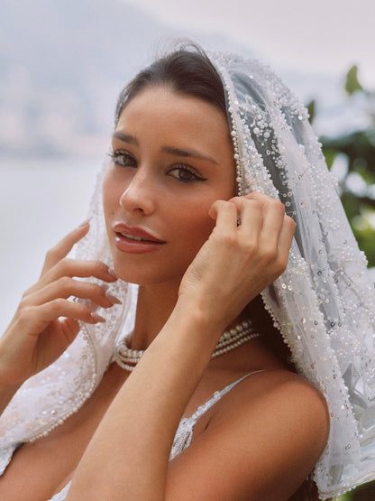 Moonlit Tide Lace Splice Princess Slip Dress