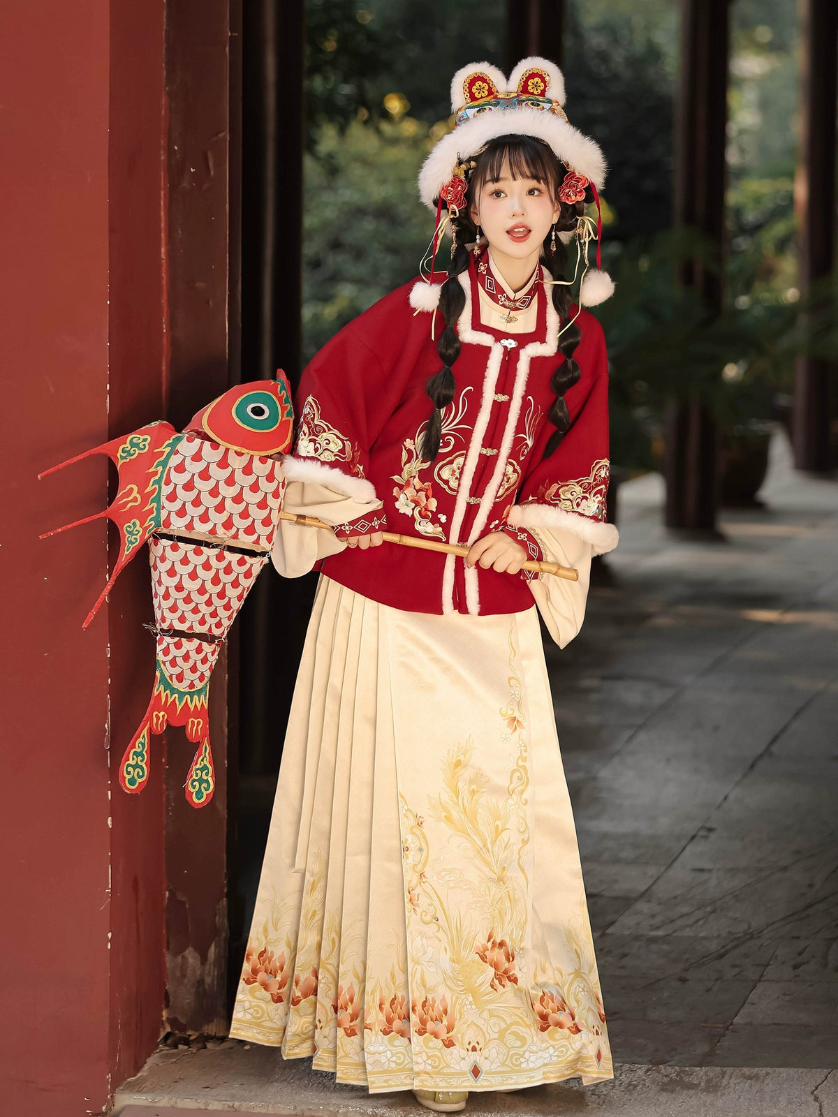 (Final Sale）"岁岁年年"Ming- Dynasty Hanfu Set