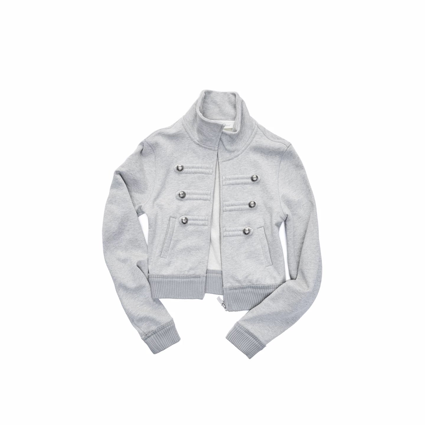 Double-Breasted Stand Collar Jacket