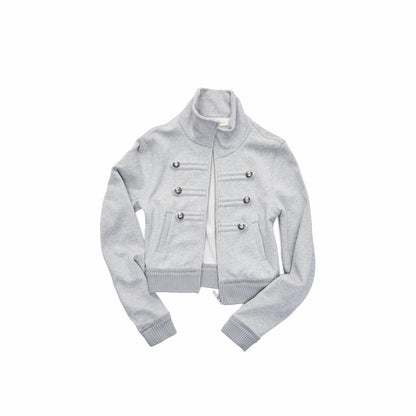 Double-Breasted Stand Collar Jacket