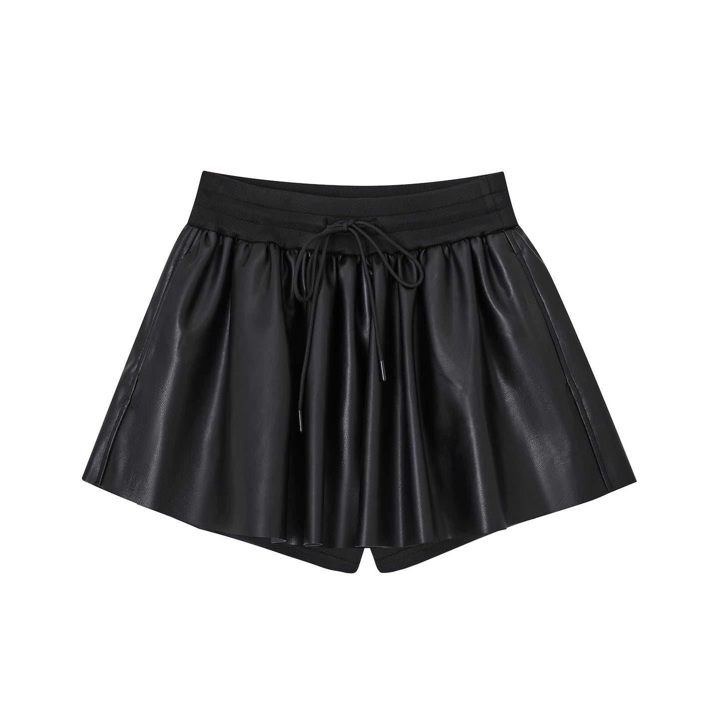 Puff PU Skirt