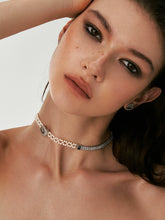 Woven Pearl Zircon Choker - CHINASQUAD