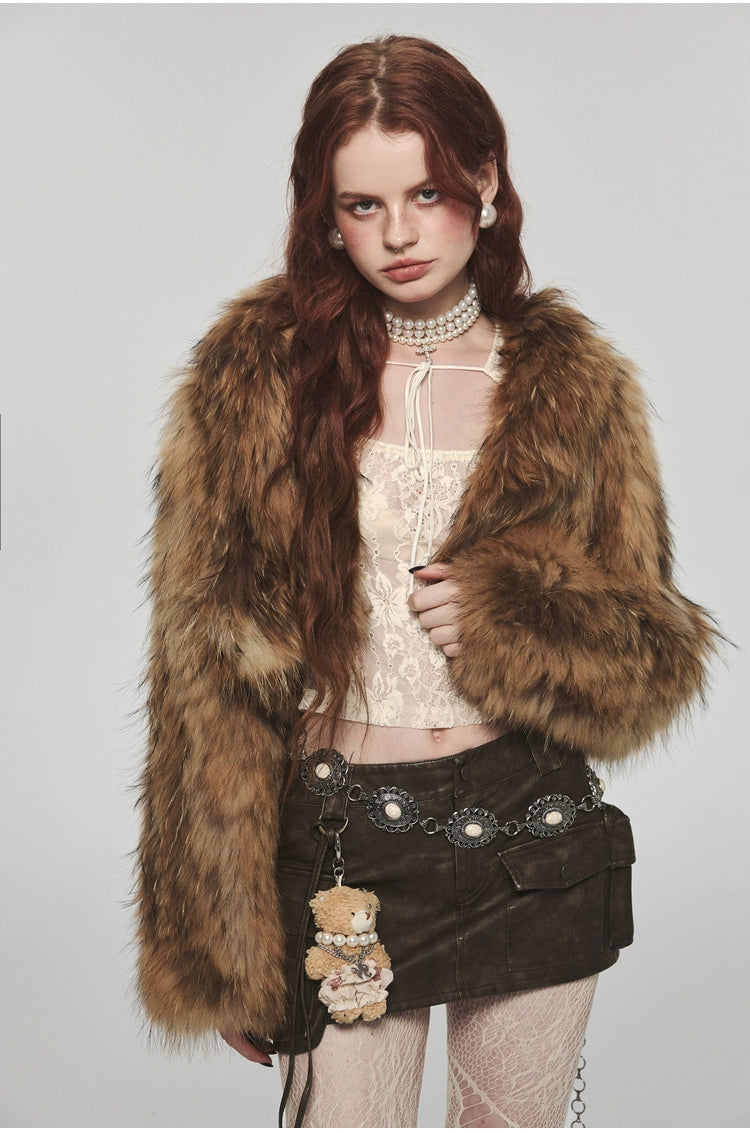 Rat Fur Short Thickened Coat - CHINASQUAD