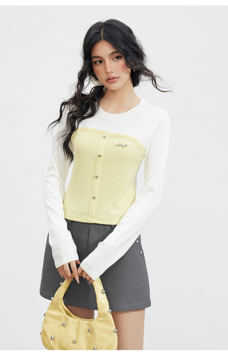 Contrast Patchwork T-Shirt