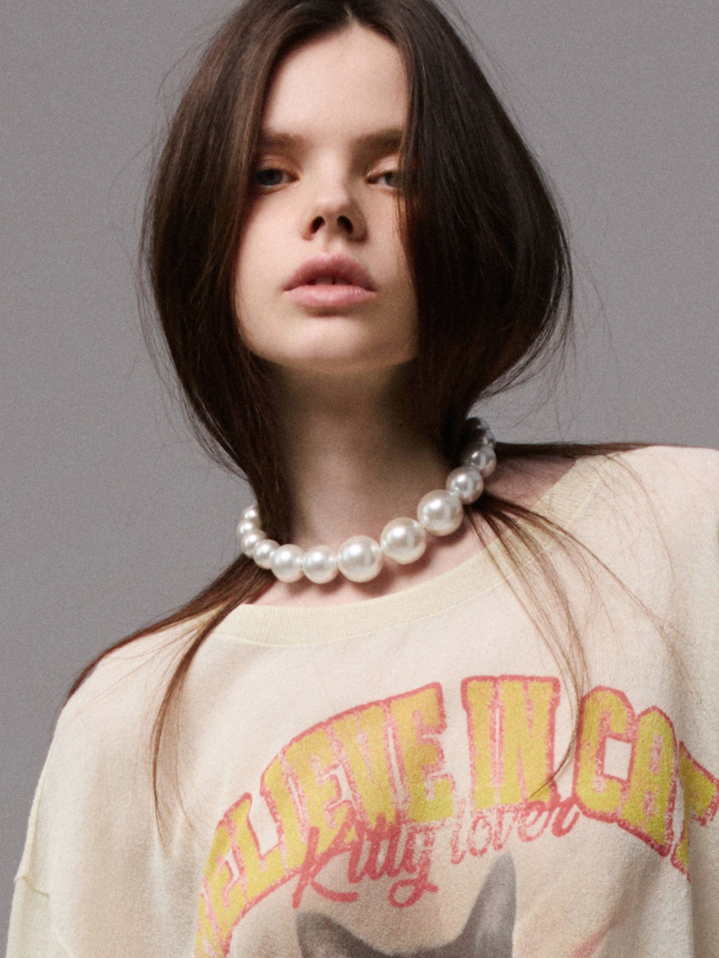 Gradient Pearl Necklace