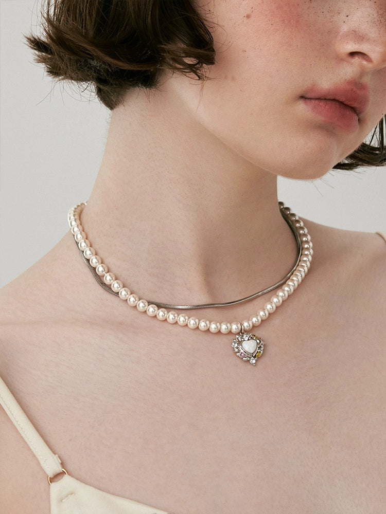 Seashell Opal Pearl Necklace - CHINASQUAD