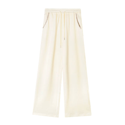 Embroidered Horse Beaded Zip-up Hoodie &amp; Pants Set