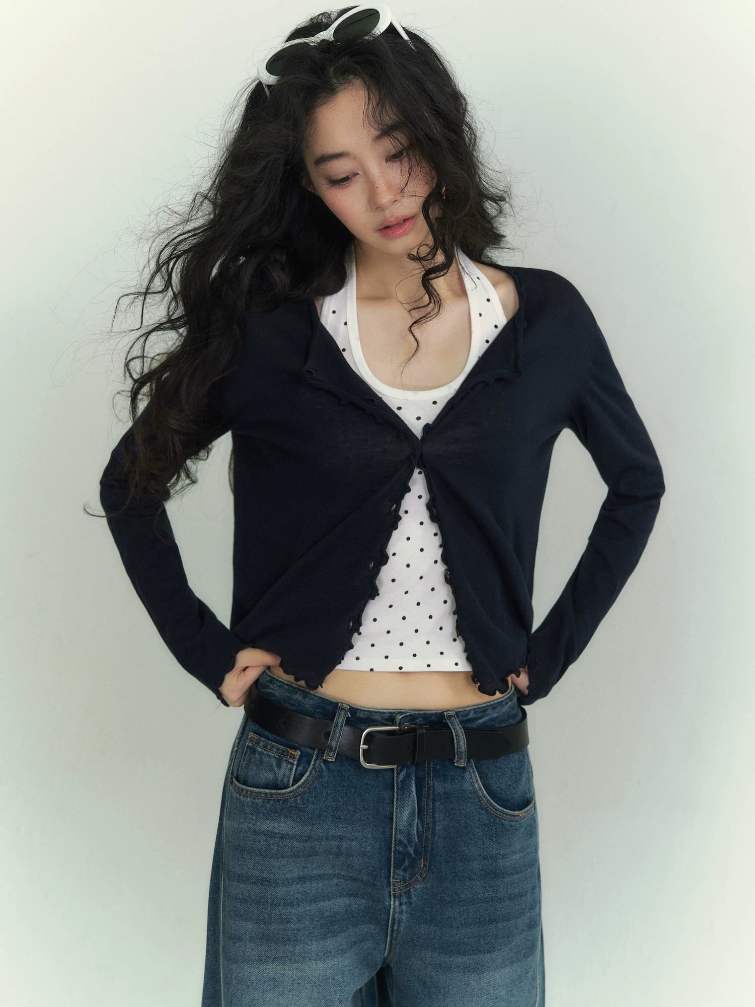 Mercerized Cotton Ultra-Lightweight Cardigan