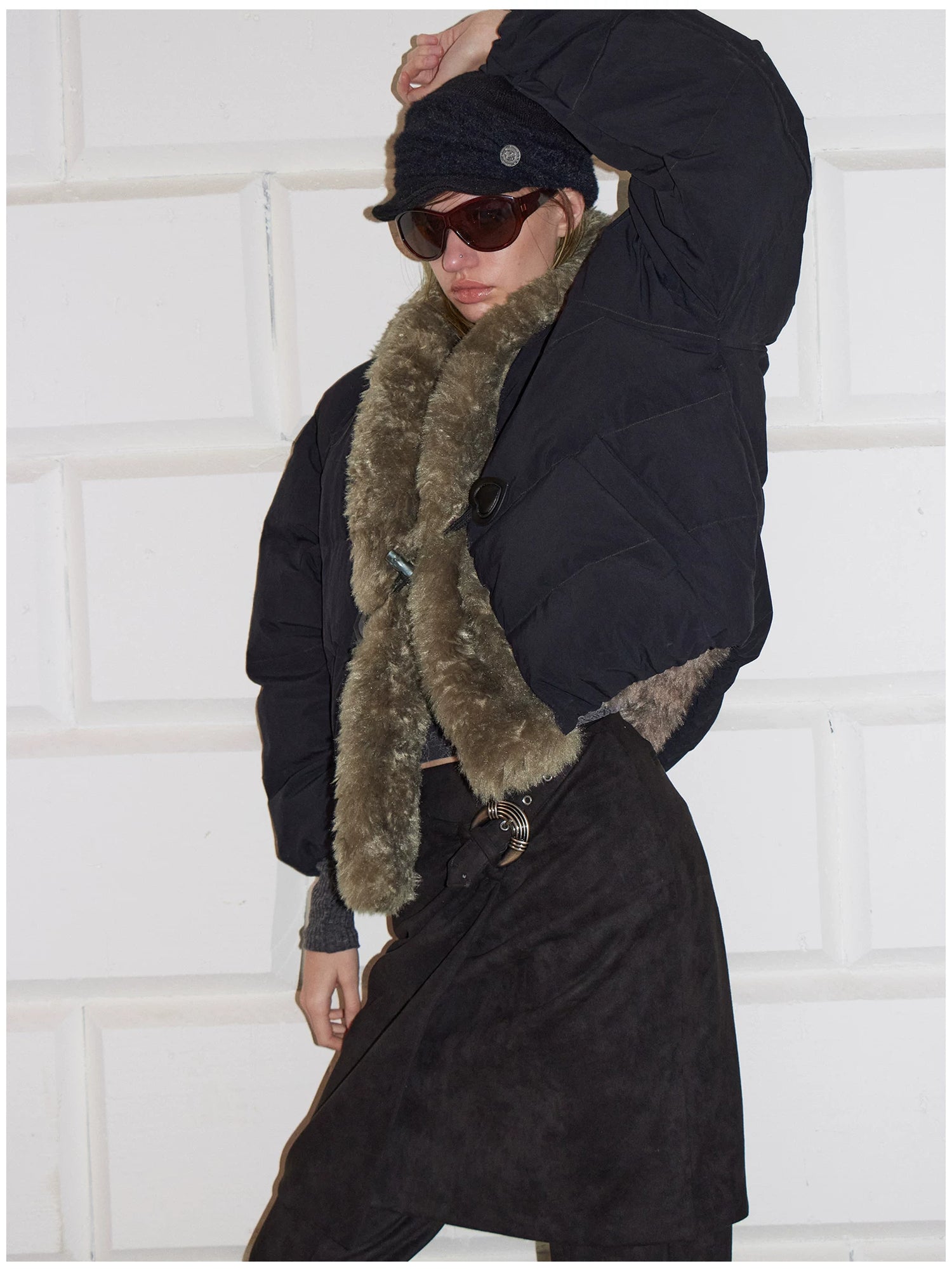 90% Duck Down Fur-Trimmed Parka