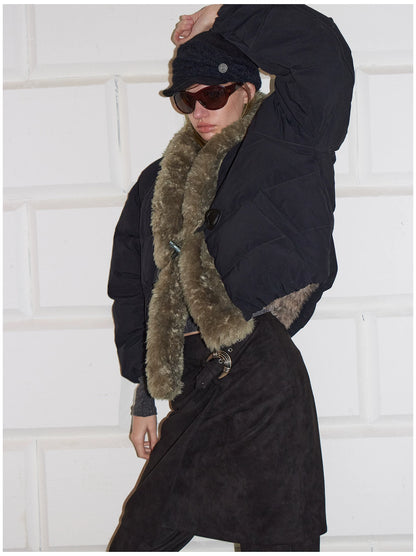 90% Duck Down Fur-Trimmed Parka