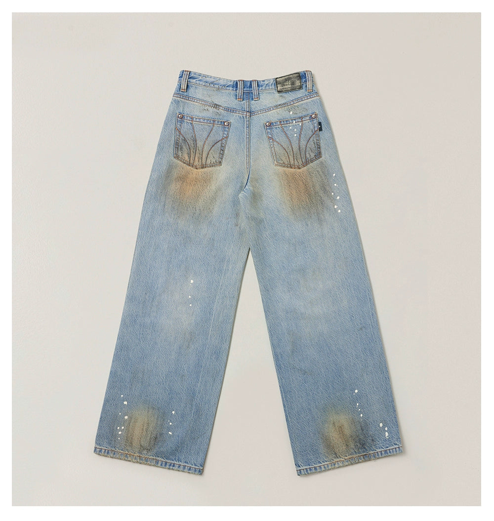 Origin of Wildness Wide-Leg Denim Pants
