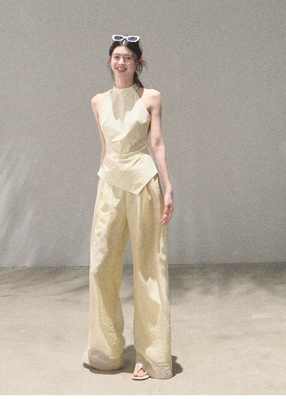 Childhood Tales Mesh Wide-Leg Trousers