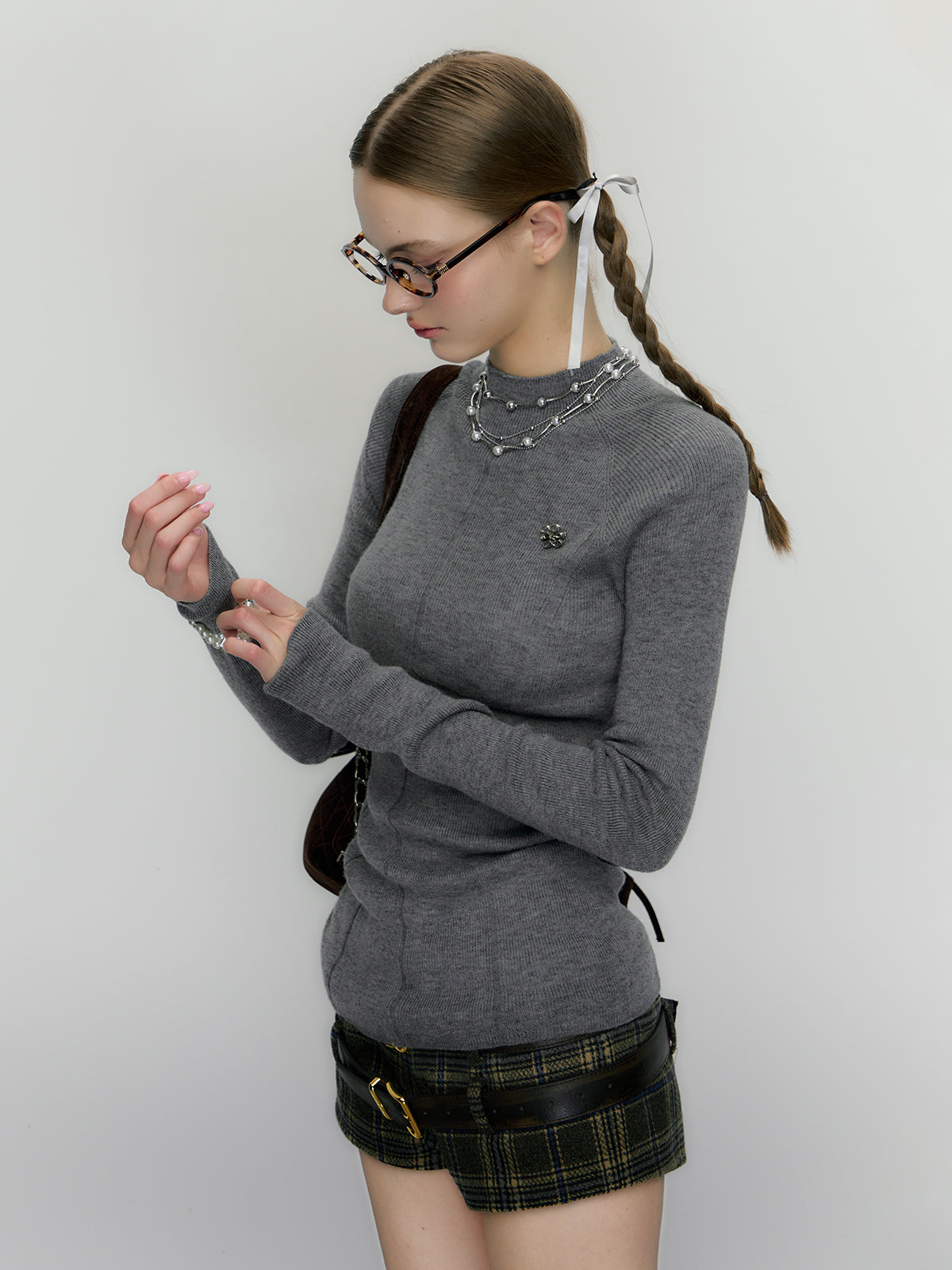 Turtleneck Warm Base Layer Knit Top