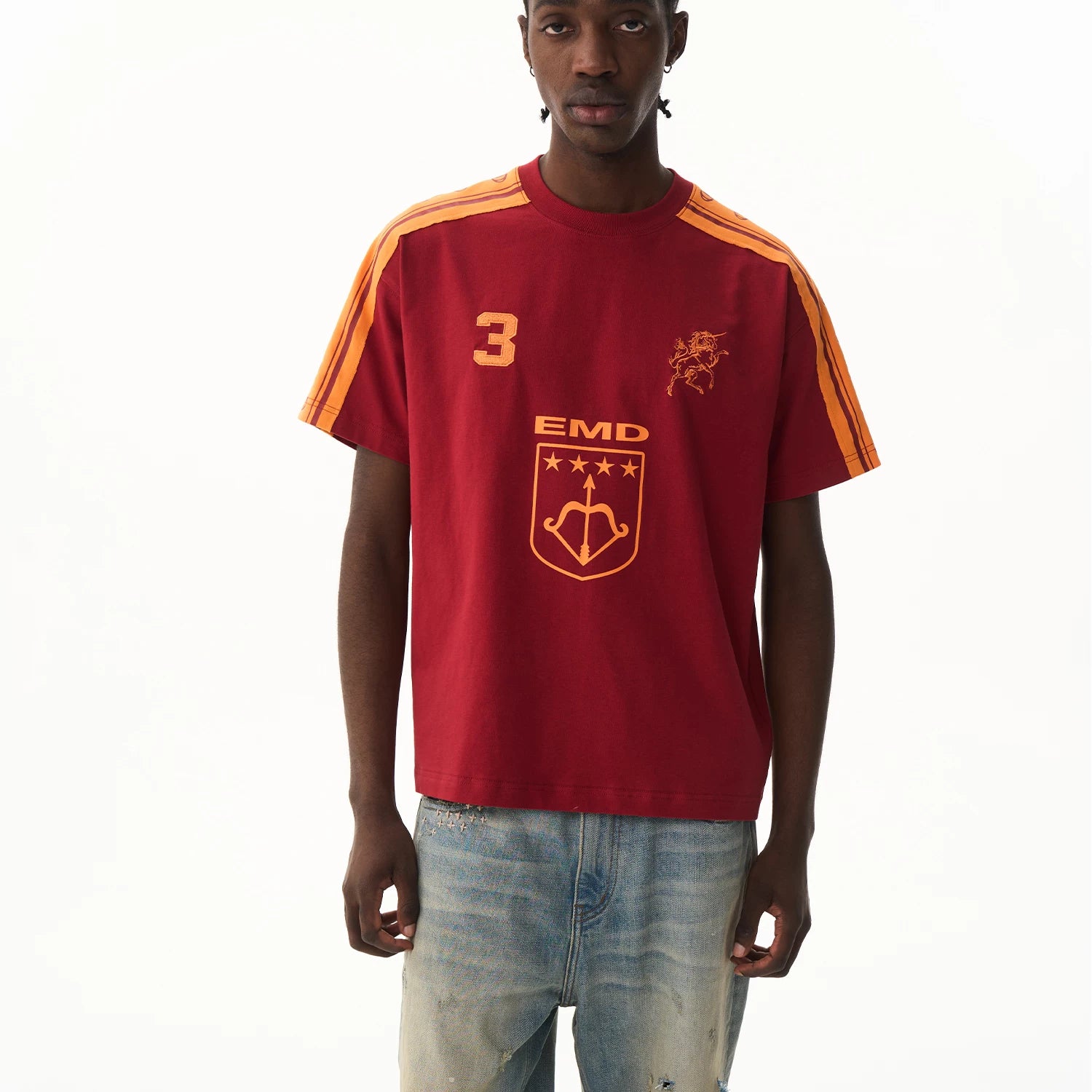 Vintage Contrast Panel Sport T-Shirt