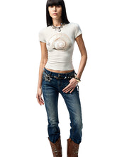Hand-Woven Metal Flowers and Natural Stones Waist Chain - CHINASQUAD