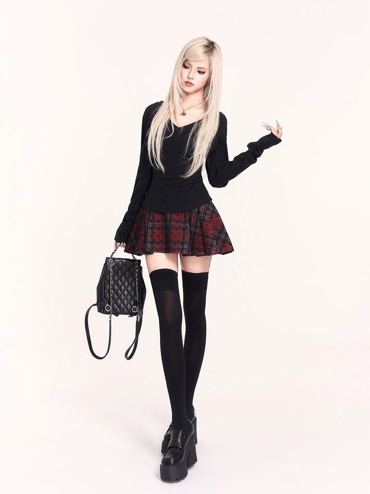 Corset High-Waist Pleated Mini Skirt