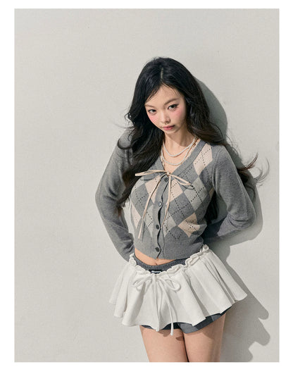American-Style Puff A-Line Mini Skirt