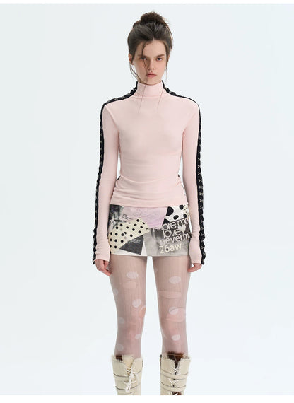 Brushed Mock-Neck Reversible Base Layer Turtleneck