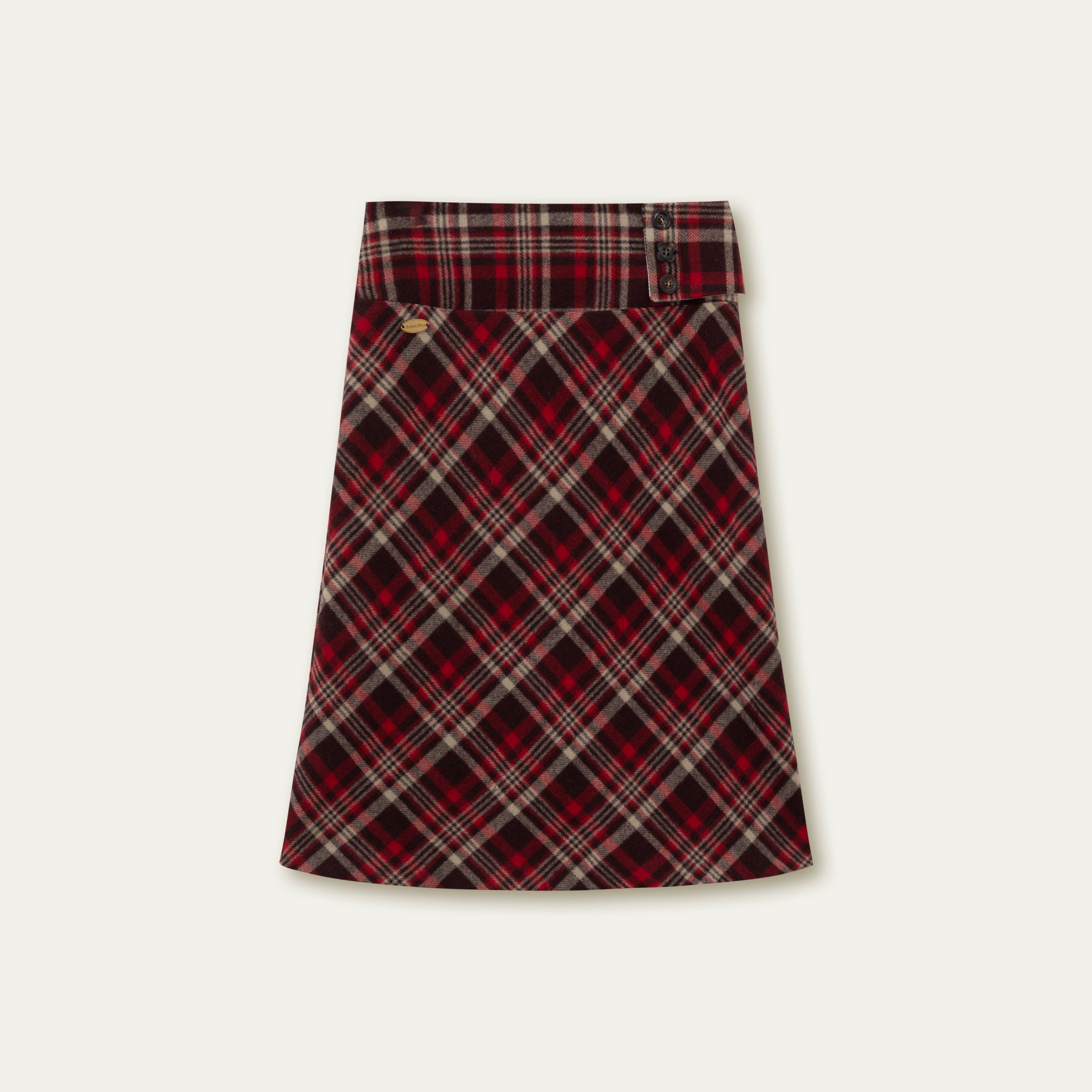 Sunset Park Retro Midi Skirt