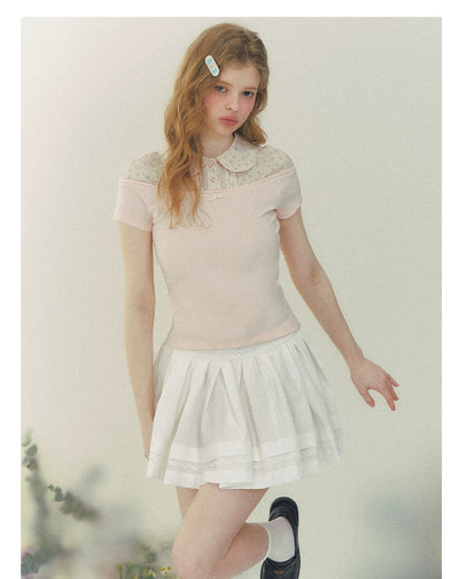 Elegant Prelude Floral Layered Shirt