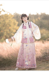 "芙蕖"Ming-Dynasty Hanfu Set - CHINASQUAD