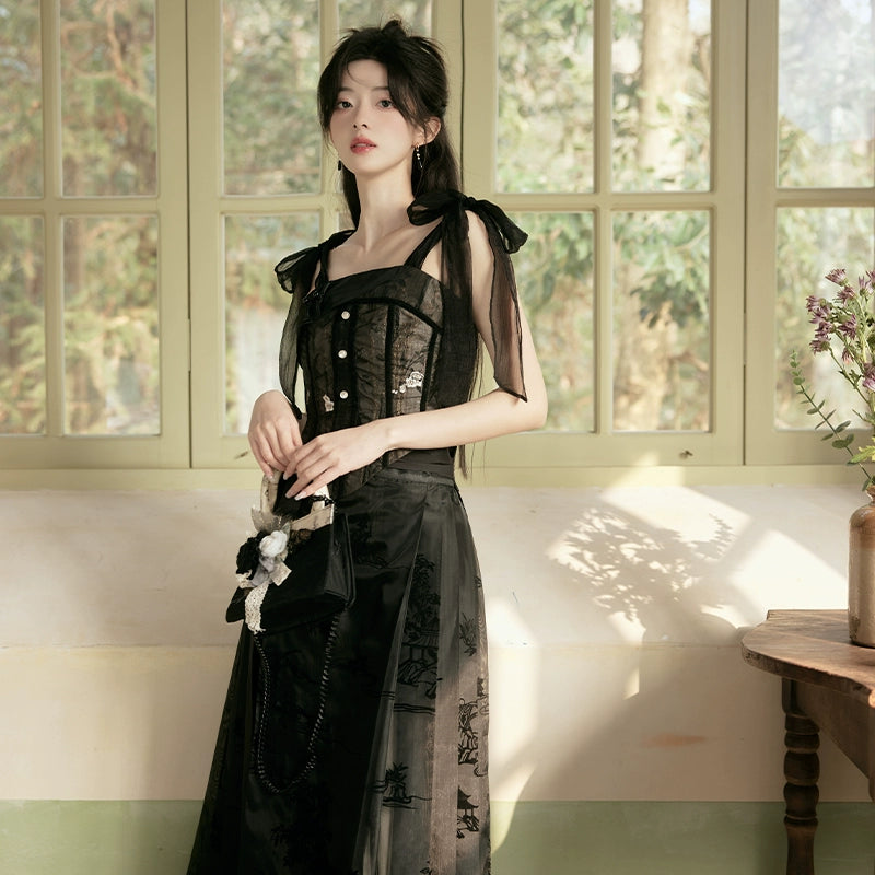 &quot;月宴&quot; Modern-style Hanfu Set