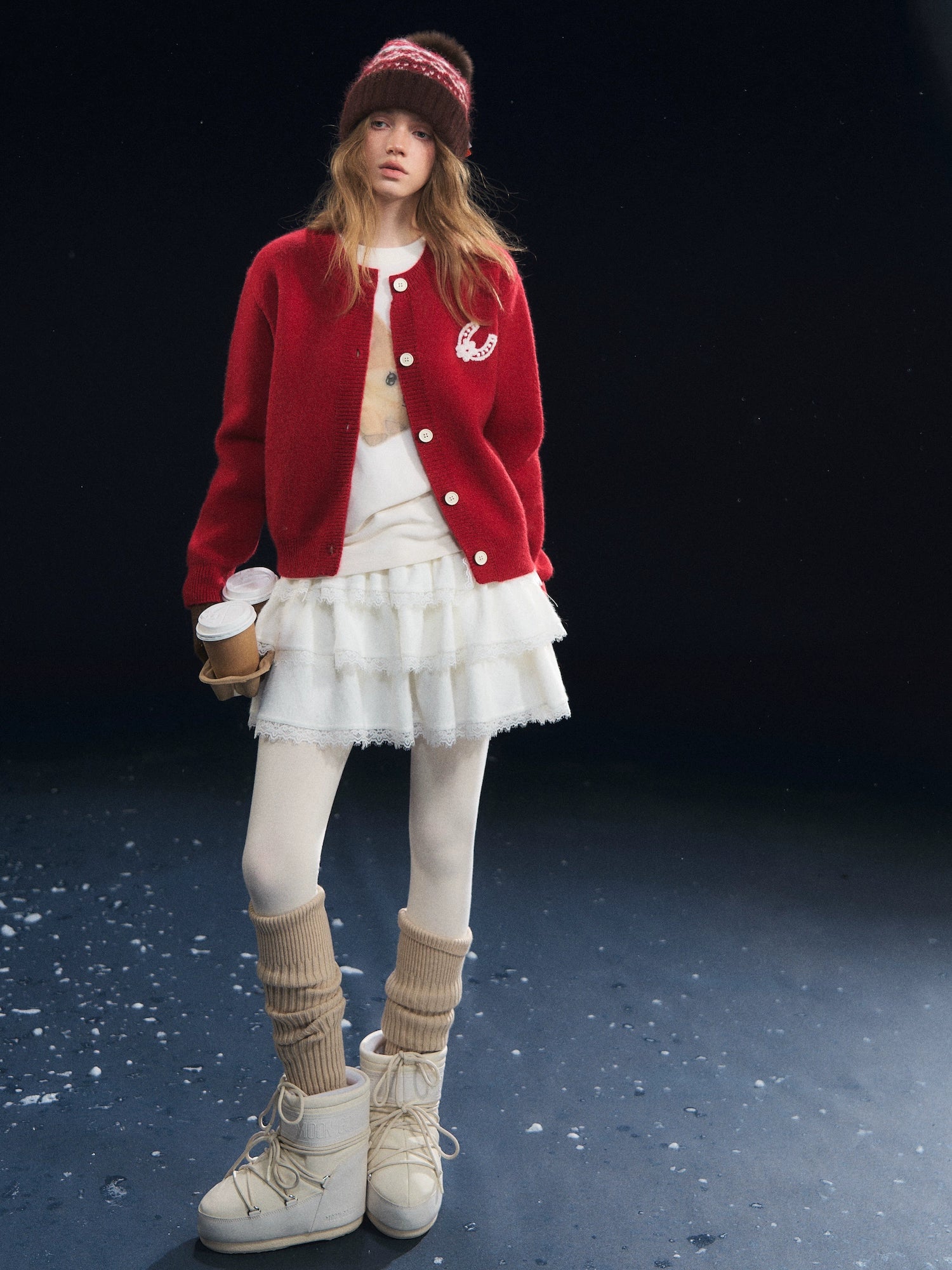 Lucky Pony Crewneck Cardigan