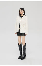 Off-white Faux Mink Coat - CHINASQUAD