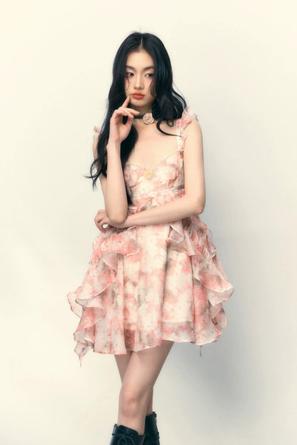 Pink Floral Dress