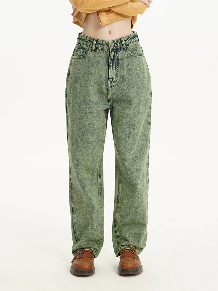 Green Retro Jeans - CHINASQUAD