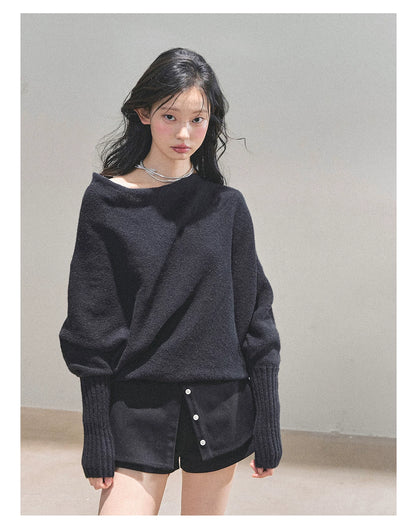 Soft Sweet Off-Shoulder Knit Sweater