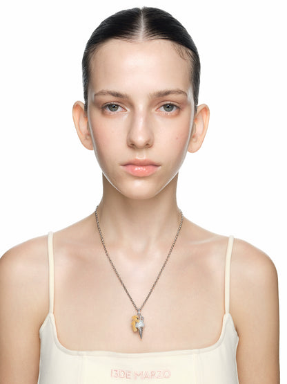 Ice Cream Teddy Vintage Silver Necklace