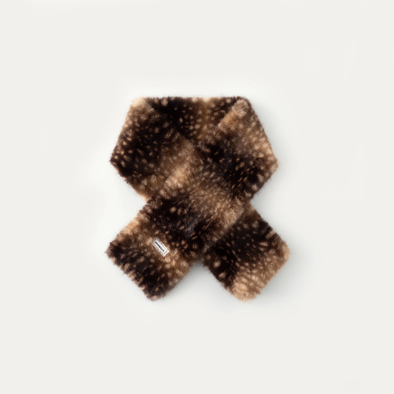 Fuzzy Bambi-Inspired Faux Fur Scarf