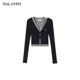 (Final Sale) 2-in-1 Long-sleeve Knitted Cardigan - CHINASQUAD