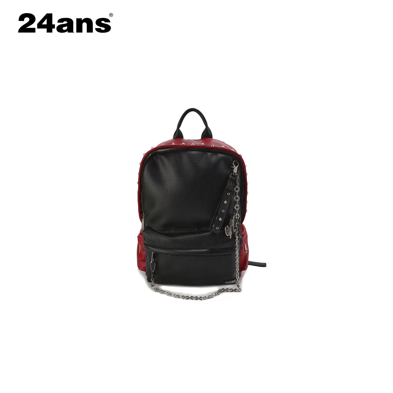 Dual-Tone Studded Punk Backpack