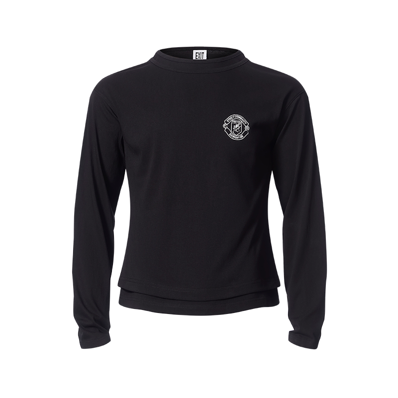Layered Effect Basic Long Sleeve T-Shirt