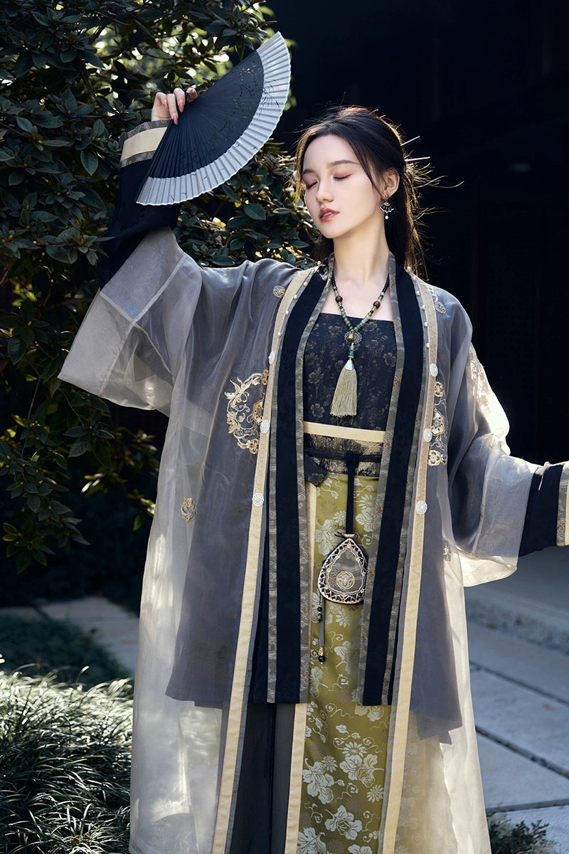 (Final Sale) "碧山阑夜" Song Dynasty Hanfu Set