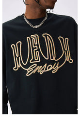 Embroidered Crew Neck Sweatshirt - CHINASQUAD