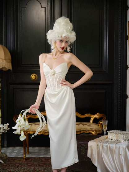 Magic Enchantment Satin Corset Wedding Dress