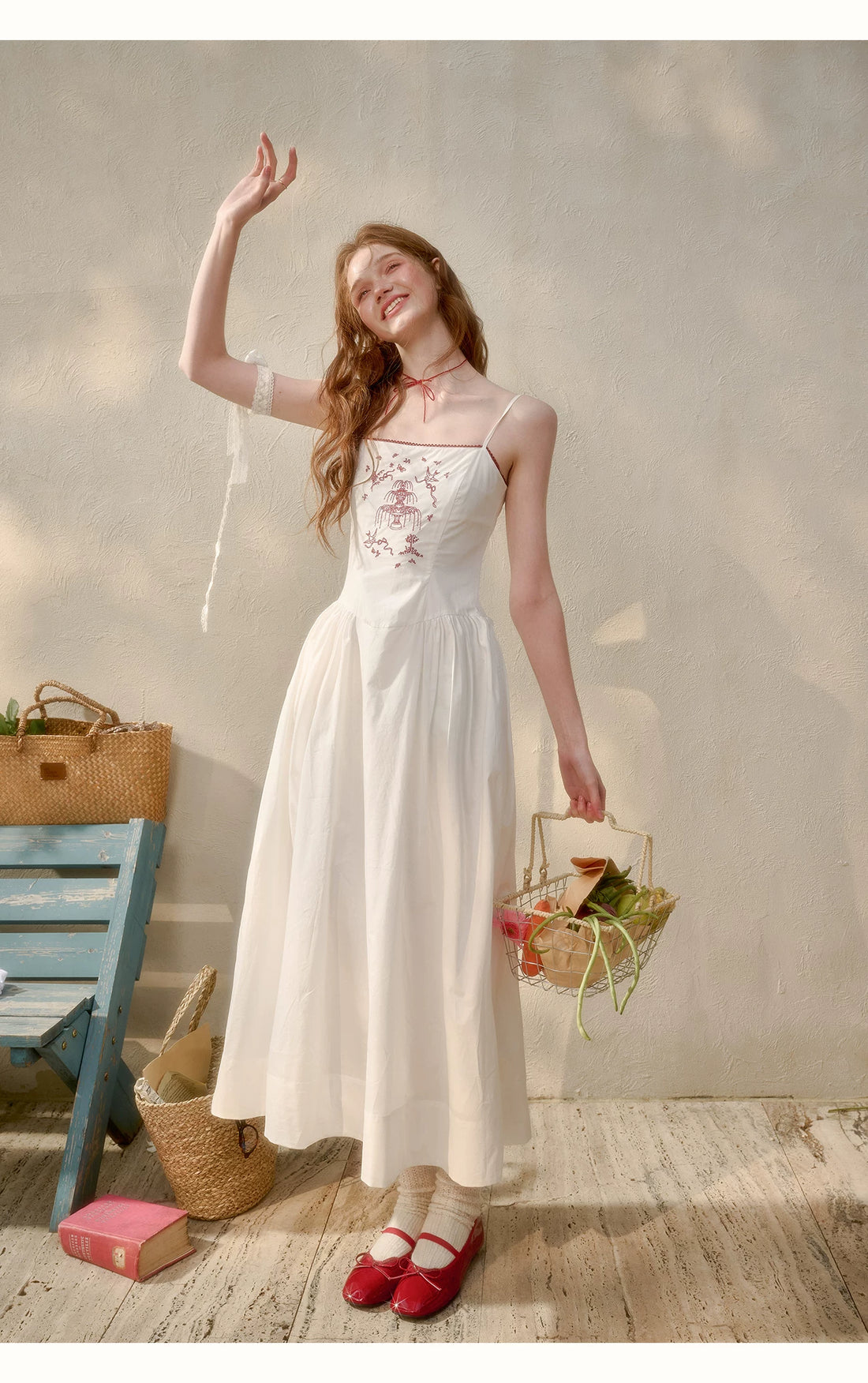 Soap Scent Cotton French White Dress