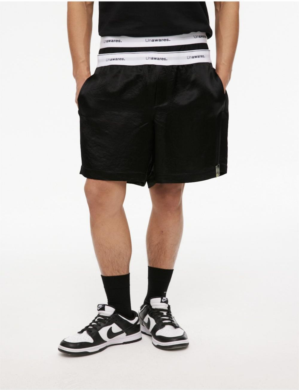 Black Double-Layer Sports Shorts - CHINASQUAD