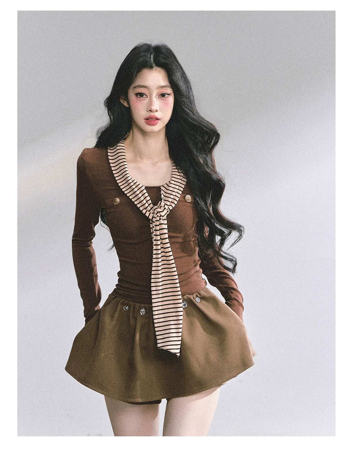 Striped Long-Sleeve Slim-Fit T-Shirt