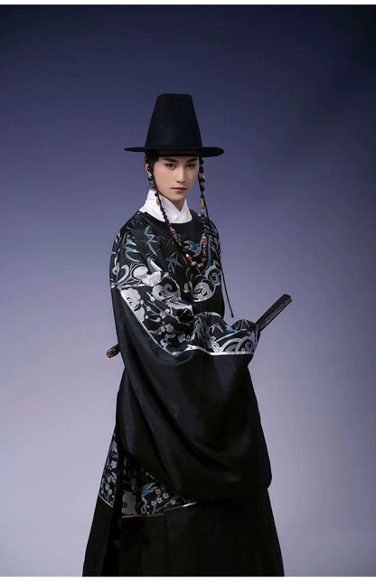 &quot;清熙&quot; Round-collar Robe Hanfu - CHINASQUAD