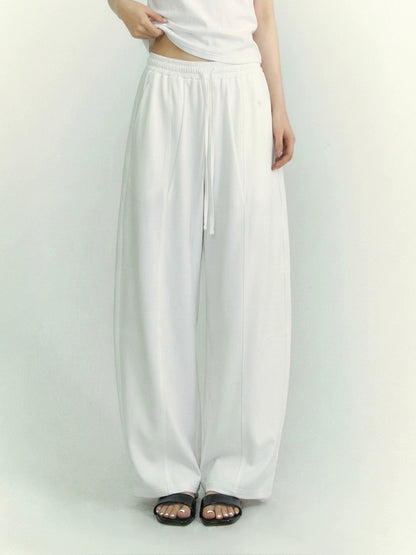 Airy Flow Wide-Leg Sculpted Pants