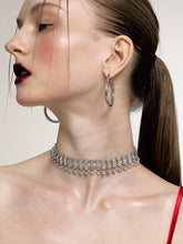 Retro Full Diamond Love Choker - CHINASQUAD