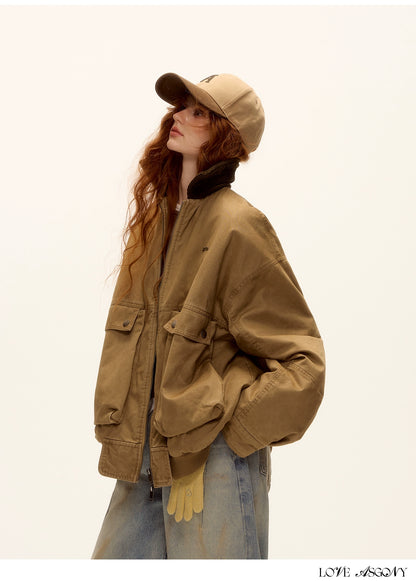 Asgony Retro Contrast Lettering Baseball Cap