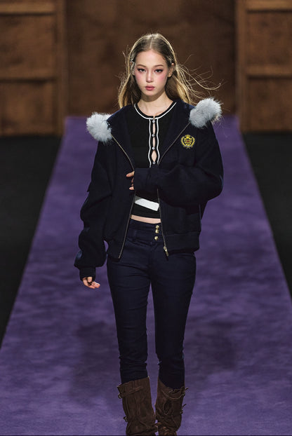 Dual-Waistband High-Rise Stretch Skinny Jeans