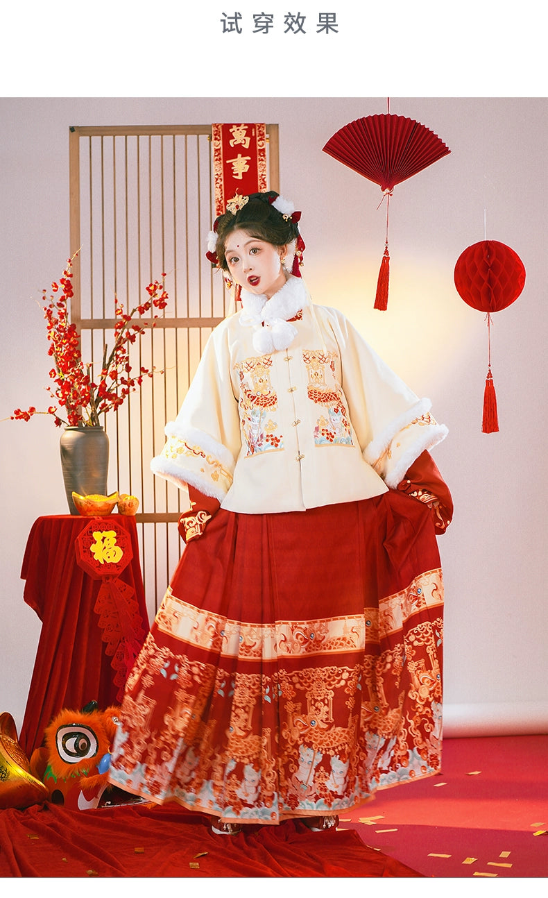 &quot;龙宝送福&quot;Ming-Dynasty Hanfu Set - CHINASQUAD