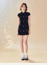 Black Velvet Dress - CHINASQUAD