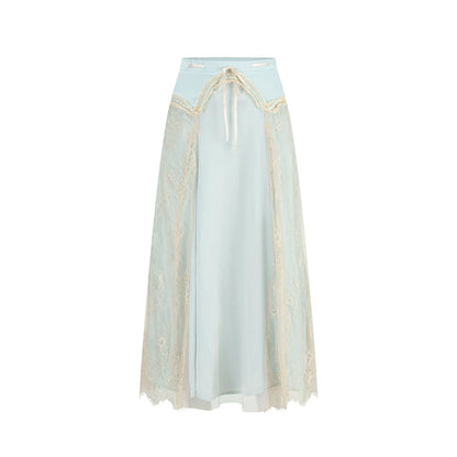 Blush Court Satin Corset Top &amp; Midi Skirt Set